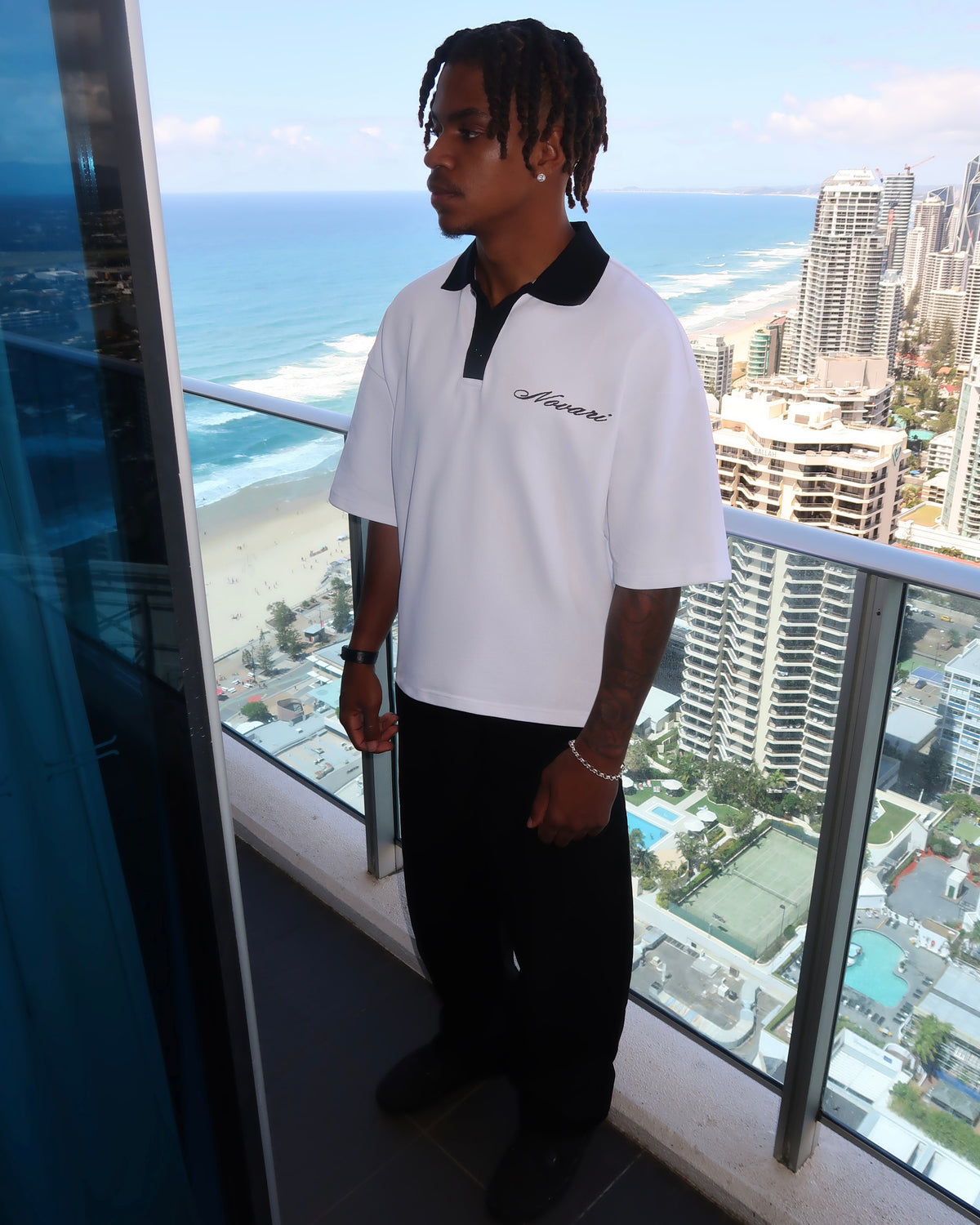 Embroidered Polo Shirt White