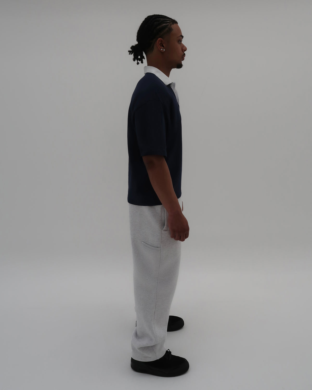 Embroidered Polo Shirt Navy