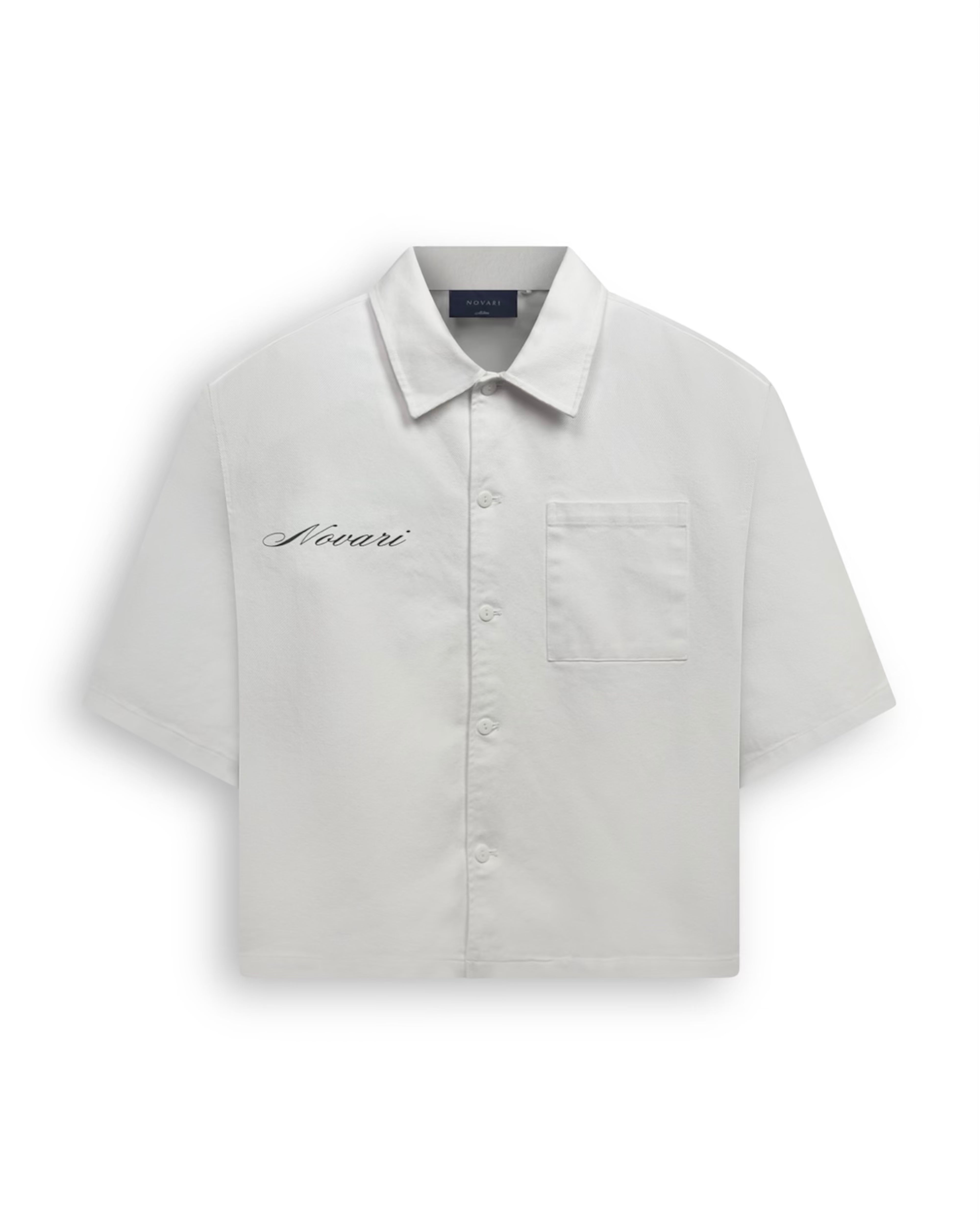 SIGNATURE BUTTON UP SHIRT WHITE