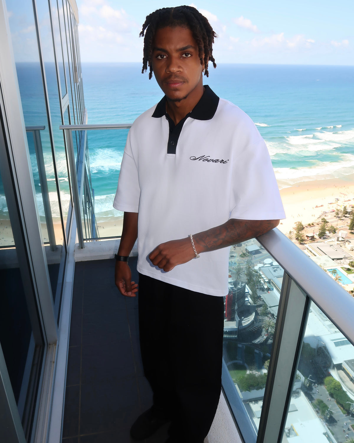Embroidered Polo Shirt White