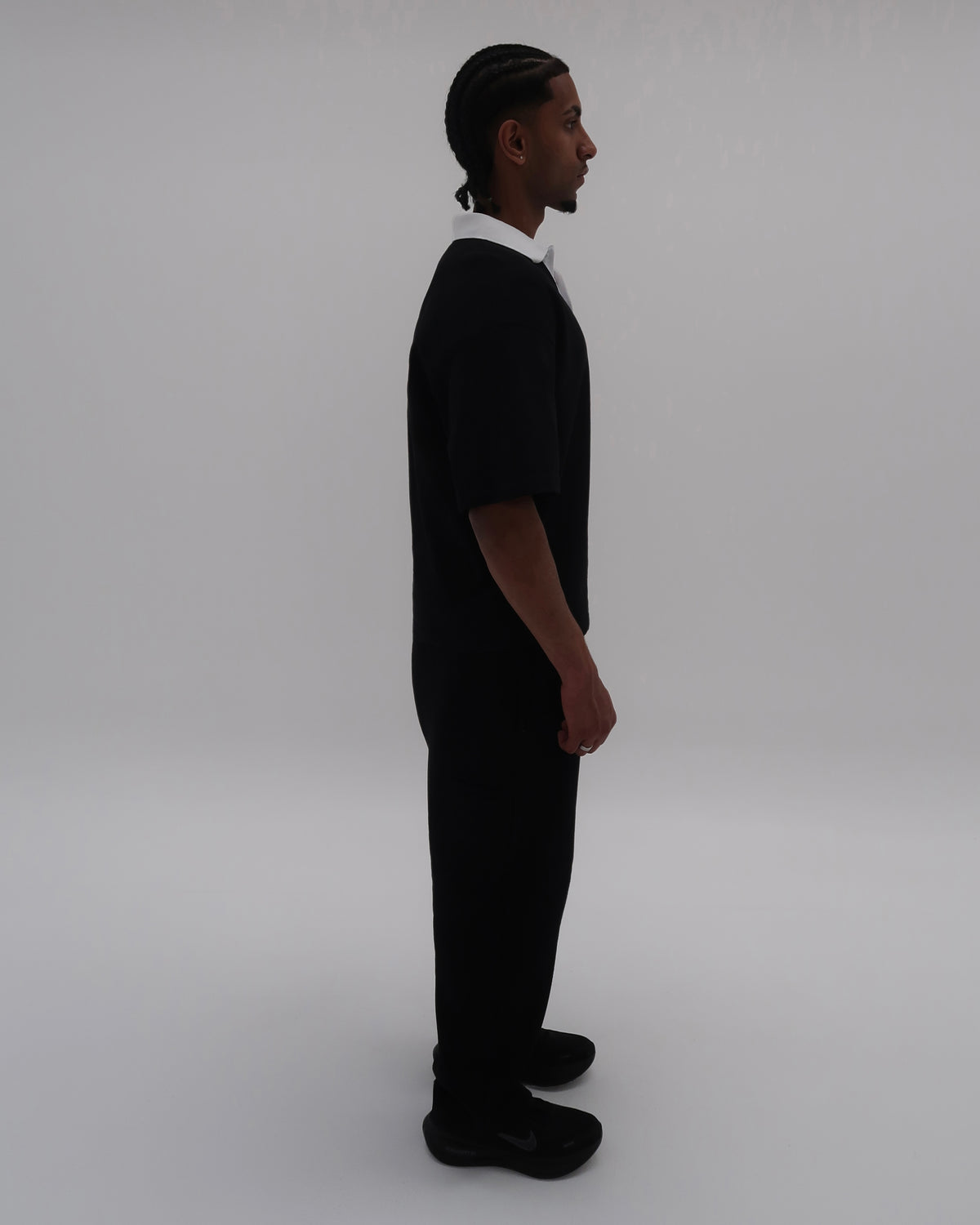 Embroidered Polo Shirt Black