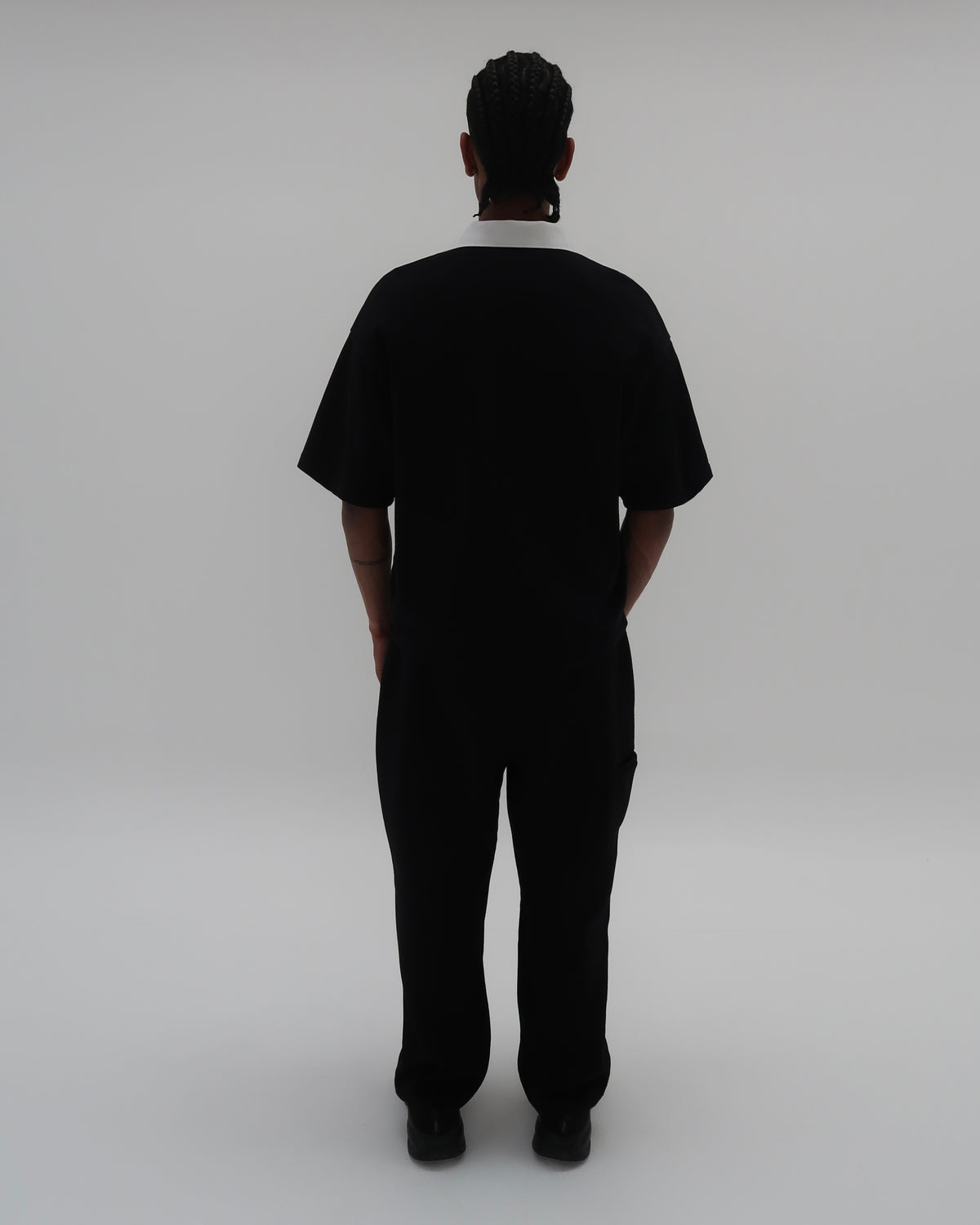 Embroidered Polo Shirt Black