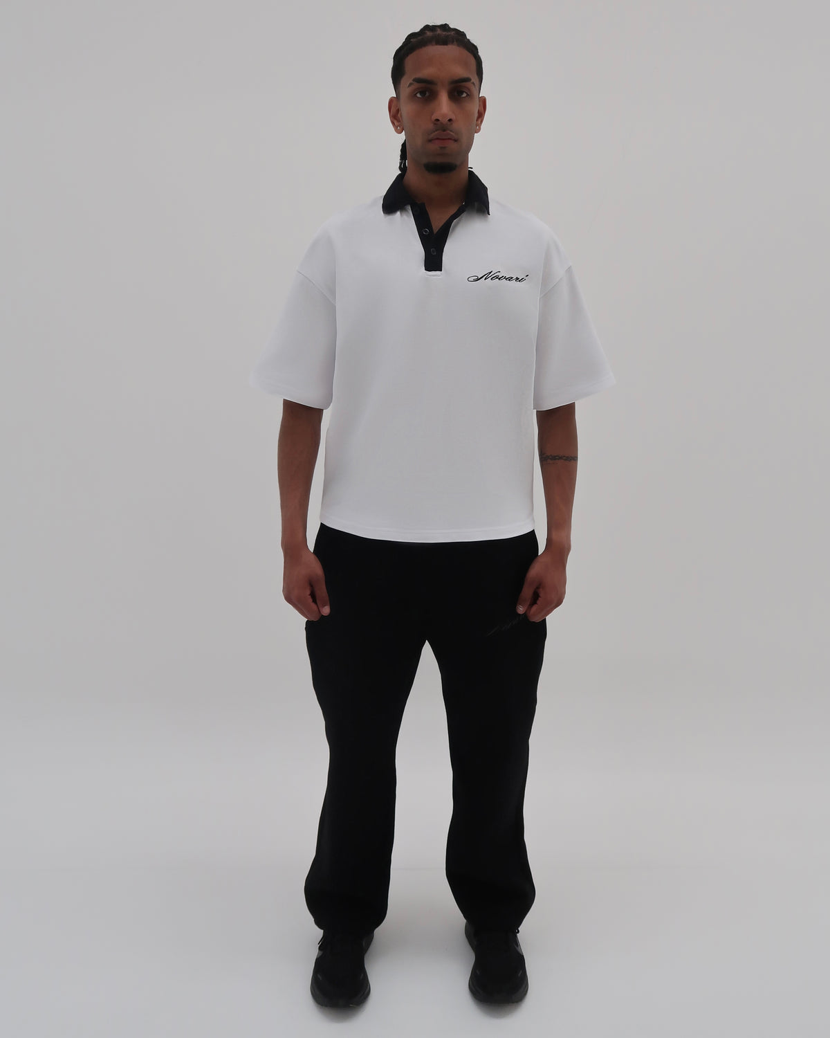 Embroidered Polo Shirt White