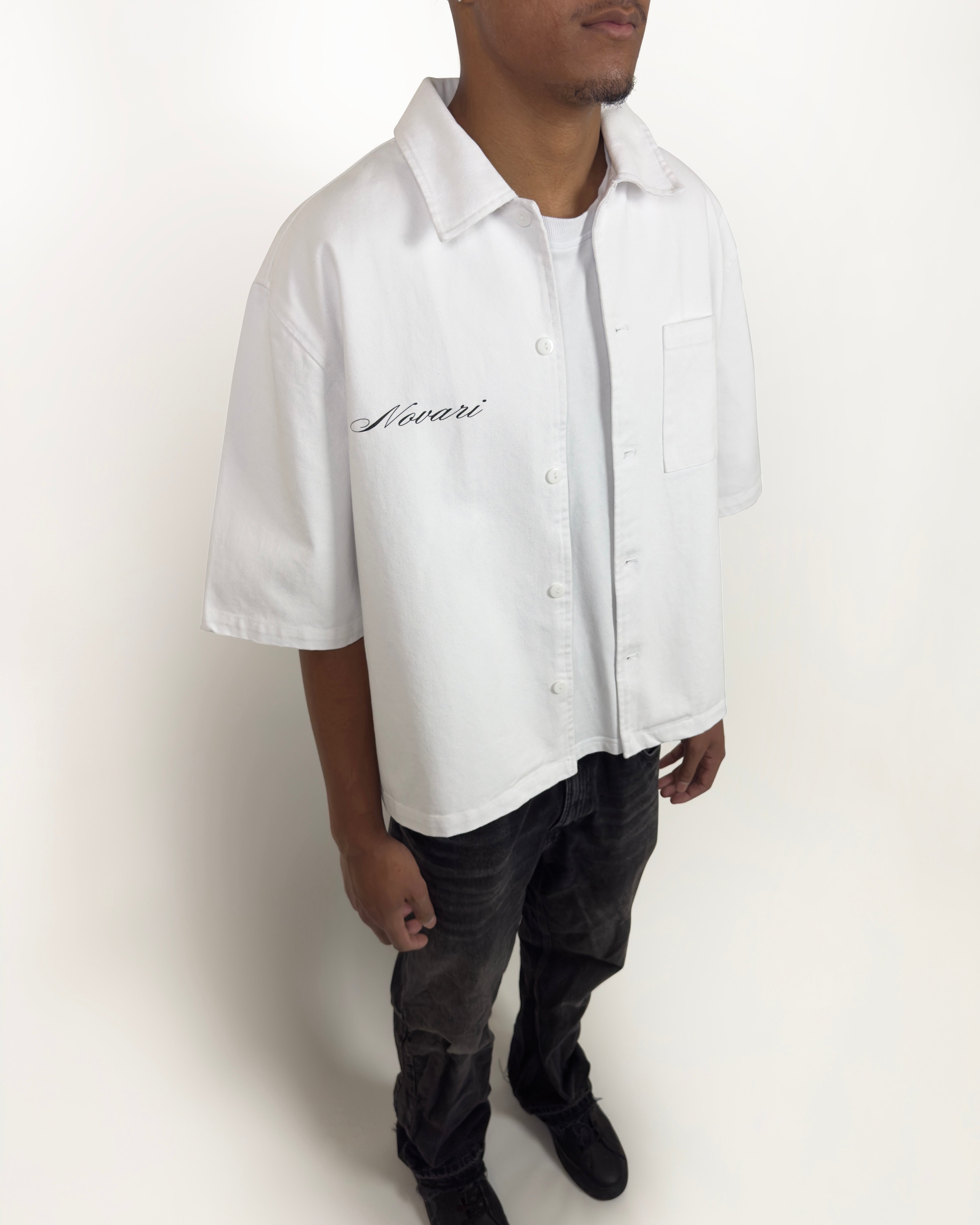 CAMICIA BIANCA CON BOTTONI SIGNATURE