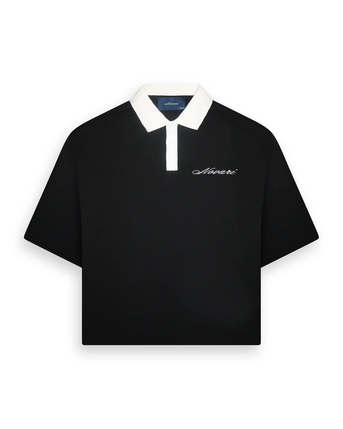 Embroidered Polo Shirt Black